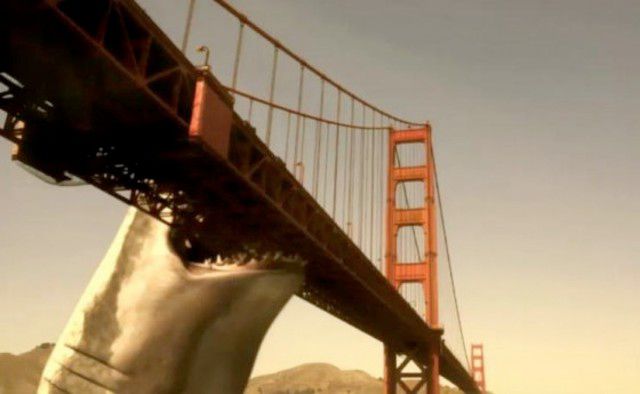 Mega Shark Versus Giant Octopus stars Deborah "Debbie" Gibson and Lorenzo Lamas as a scientist and government suit, respectively, working together to hunt down a giant prehistoric shark and octopus that have been accidentally unfrozen from a glacier in Alaska. The acting is uniformly awful, and the plot is just shy of ludicrous. Not that the plot really mattersâyou're here to watch a giant shark eat an airplane. It's arguably the most popular Asylum film to date, and has spawned a sequel, Mega Shark vs Crocosaurus, starring Jaleel White, fka Steve Urkel, both of which are available on Netflix Instant.